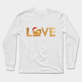 Love New Year Piggy Long Sleeve T-Shirt